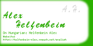 alex helfenbein business card